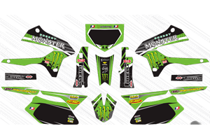 Sticker set compatible with per KAWASAKI DTX 250 2008 - 2018 - MXPKAD14899