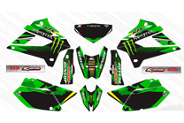 Aufkleber Satz kompatibel mit per KAWASAKI DTX 250 2008 - 2018 - MXPKAD15079