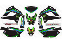Aufkleber Satz kompatibel mit per KAWASAKI DTX 250 2008 - 2018 - MXPKAD15080