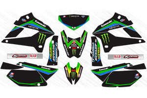 Sticker set compatible with per KAWASAKI DTX 250 2008 - 2018 - MXPKAD15080