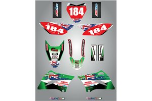 Sticker set compatible with per KAWASAKI KLX 110 2010 - 2020 - MXPKAD15082