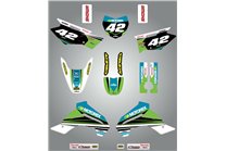 Kit de pegatinas compatible con per KAWASAKI KLX 140 2008 - 2017 - MXPKAD14894
