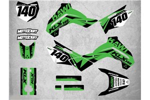 Sticker set compatible with per KAWASAKI KLX 140 2008 - 2017 - MXPKAD15084