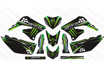 Aufkleber Satz kompatibel mit per KAWASAKI KLX 150 2013 - 2015 - MXPKAD14895