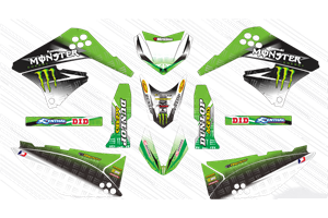 Sticker set compatible with per KAWASAKI KLX 150 2013 - 2015 - MXPKAD15086
