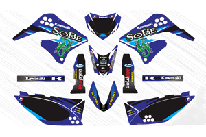 Sticker set compatible with per KAWASAKI KLX 150 2013 - 2015 - MXPKAD15088