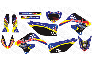 Kit Autocollants compatible avec per KAWASAKI KLX 150 2013 - 2015 - MXPKAD15092