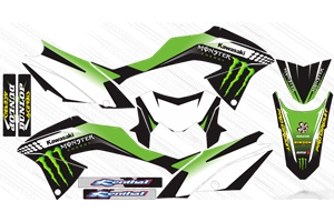 Kit adesivi compatibile con per KAWASAKI KLX 150 BF 2017 - 2022 - MXPKAD14896