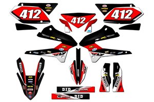 Sticker set compatible with per KAWASAKI KLX 250 2008 - 2018 - MXPKAD14900