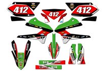 Aufkleber Satz kompatibel mit per KAWASAKI KLX 250 2008 - 2018 - MXPKAD14900