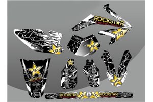 Sticker set compatible with per HM 125 DERAPAGE 4T 2010 - 2016 - MXPKAD13611
