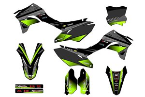 Kit Autocollants compatible avec per KAWASAKI KLX 300 R 2020 - 2022 - MXPKAD14901