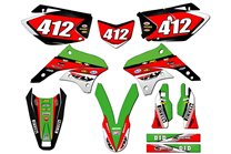 Aufkleber Satz kompatibel mit per KAWASAKI KLX 450R 2008 - 2020 - MXPKAD15159