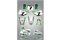 Aufkleber Satz kompatibel mit per KAWASAKI KX 80 1998 - 2004 - MXPKAD14889