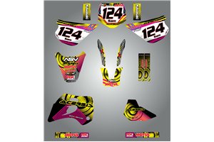 Kit adesivi compatibile con per KAWASAKI KX 80 1998 - 2004 - MXPKAD15162