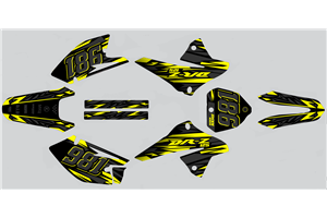 Kit Autocollants compatible avec per SUZUKI DRZ 125 2008 - 2018 - MXPKAD14912