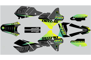 Aufkleber Satz kompatibel mit per SUZUKI DRZ 400 SM 2000 - 2020 - MXPKAD14913