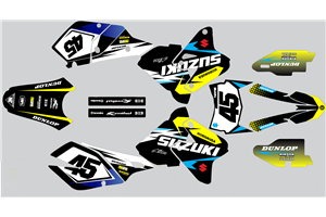 Kit Autocollants compatible avec per SUZUKI DRZ 400 SM 2000 - 2020 - MXPKAD14913