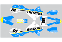 Kit adesivi compatibile con per SUZUKI DRZ 400 SM 2000 - 2020 - MXPKAD15210