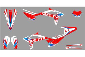 Sticker set compatible with per BETA 250R 450R 2018 - 2019 - MXPKAD15256