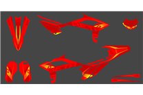 Kit Autocollants compatible avec per BETA 250R 450R 2018 - 2019 - MXPKAD15258