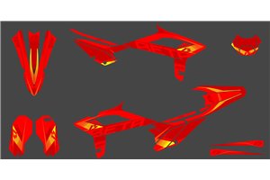 Sticker set compatible with per BETA 250R 450R 2018 - 2019 - MXPKAD15258
