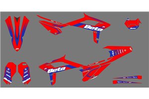 Kit Autocollants compatible avec per BETA RR 125 LC 2021 - 2022 - MXPKAD14833