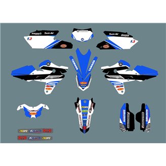 Kit adesivi compatibile con per YAMAHA WR 450F 2012 - 2015 - MXPKAD14934