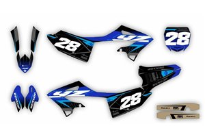 Aufkleber Satz kompatibel mit per YAMAHA YZ 125 250 2022 - MXPKAD14924