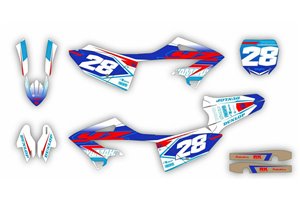 Aufkleber Satz kompatibel mit per YAMAHA YZ 125 250 2022 - MXPKAD15326