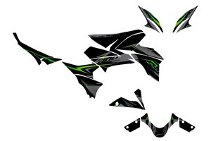 Aufkleber Satz kompatibel mit per KAWASAKI Z800 2013 - 2016 - MXPKAD15353