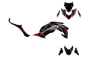 Aufkleber Satz kompatibel mit per KAWASAKI Z900 2017 - 2019 - MXPKAD15354