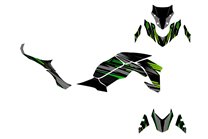 Aufkleber Satz kompatibel mit per KAWASAKI Z900 2017 - 2019 - MXPKAD15354