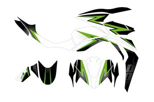 Aufkleber Satz kompatibel mit per KAWASAKI Z1000 2014 - 2019 - MXPKAD15356