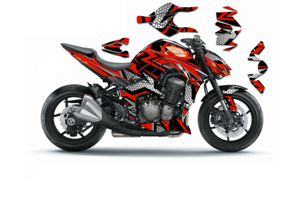 Aufkleber Satz kompatibel mit per KAWASAKI Z1000 2014 - 2019 - MXPKAD15356