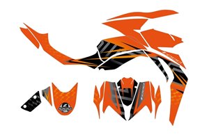 Aufkleber Satz kompatibel mit per KAWASAKI Z1000 2014 - 2019 - MXPKAD15356