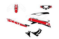 Kit Autocollants compatible avec per YAMAHA MT 125 2017 - 2019 - MXPKAD15470
