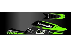 Kit Autocollants compatible avec per Kawasaki X2 2005 - 2007 - MXPKAD15509