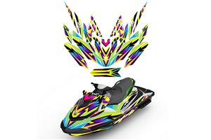 Kit de pegatinas compatible con per SEA-DOO GTI 2014 - 2016 - MXPKAD15495
