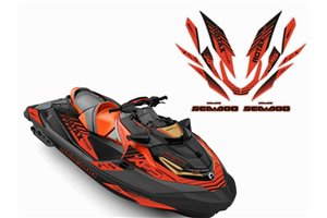 Kit Autocollants compatible avec per SEADOO RXT X GTX 300 2019 - 2021 - MXPKAD15497