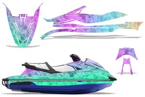 Kit adesivi compatibile con per Yamaha GP 1800 SVHO Waverunner 2016 - 2020 - MXPKAD15502