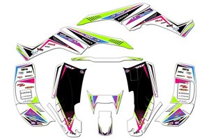 Kit Autocollants compatible avec per HONDA TRX 250EX 2001 - 2004 - MXPKAD14959