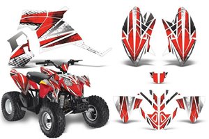 Sticker set compatible with per POLARIS OUTLAW 90 2007 - 2014 - MXPKAD14975