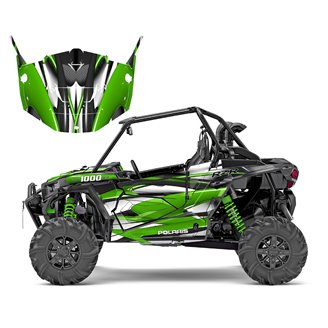 Kit Autocollants compatible avec per POLARIS RZR XP 1000 TURBO 2015 - 2019 - MXPKAD14981