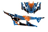 Aufkleber Satz kompatibel mit per POLARIS RZR XP 1000 TURBO S 4 DOORS 2019 - 2021 - MXPKAD14987