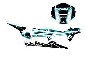 Kit adesivi compatibile con per POLARIS RZR XP 1000 TURBO S 4 DOORS 2019 - 2021 - MXPKAD14987