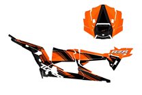 Aufkleber Satz kompatibel mit per POLARIS RZR XP 1000 TURBO S 4 DOORS 2019 - 2021 - MXPKAD14987