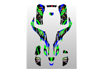 Aufkleber Satz kompatibel mit per SUZUKI QUAD LTZ 400 KFX 400 2003 - 2008 - MXPKAD14989