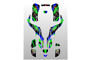 Sticker set compatible with per SUZUKI QUAD LTZ 400 KFX 400 2003 - 2008 - MXPKAD14989