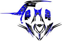 Kit de pegatinas compatible con per YAMAHA QUAD RAPTOR 700 2013 - 2021 - MXPKAD14993 2